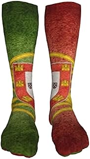 702 Unisex Office Socks Flag Of Portugal Athletic Socks Novelty Running Socks Breathable Work Socks For Football Walking 50Cm