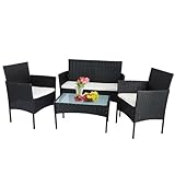 Panana Rattan Garden Furniture 4 Piece Set