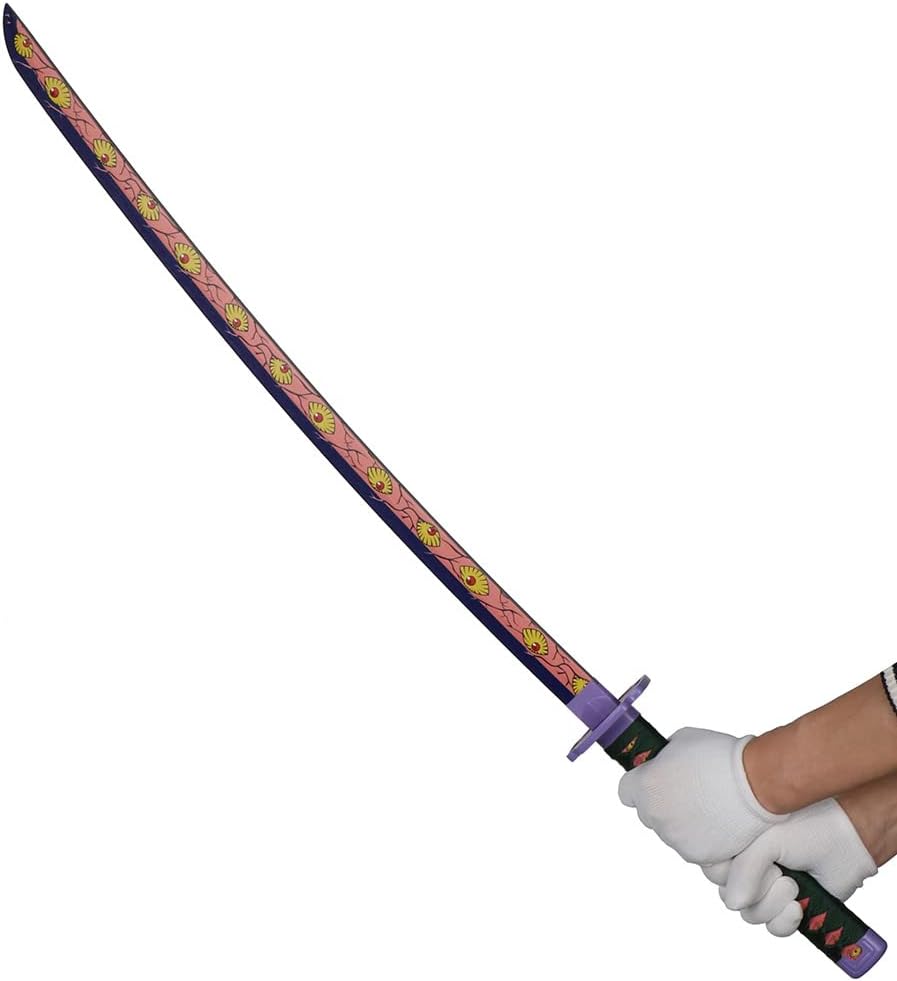 Demon Slayer Sword for Cosplay with Belt Holder Stand, 41 inches