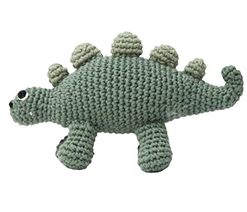 Preisvergleich Produktbild Sebra - Häkel-Rassel - Dino / Dinosaurier - Baumwolle - handgefertigt
