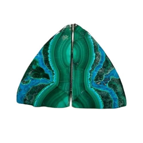 Malachite naturelle cabochon en vrac 24x14x4mm pour fabrication de bijoux pendentif