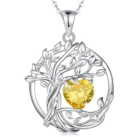 FANCIME Tree of Life Citrine Necklace Cover