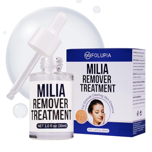 Milia Remover Serum Treatment for Face& Eyes - Salicylic Acid & Glycerin Formula to Remove Milia, Smooth Skin Texture, Minimize Pores & Reduce Acne - Gentle Facial Essence 1 Fl Oz