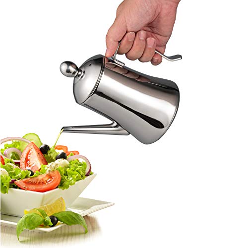 Imeea Olive Oil Dispenser Bottle Sus304 Stainless Steel Large Oil Dispenser With Drip Free Spout 33Oz/1L #TOP1