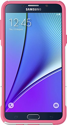 Otterbox Commuter Cell Phone Case For Samsung Galaxy Note5 - Retail Packaging - Hibiscus Frost (White/Hibiscus Pink) - #TOP1