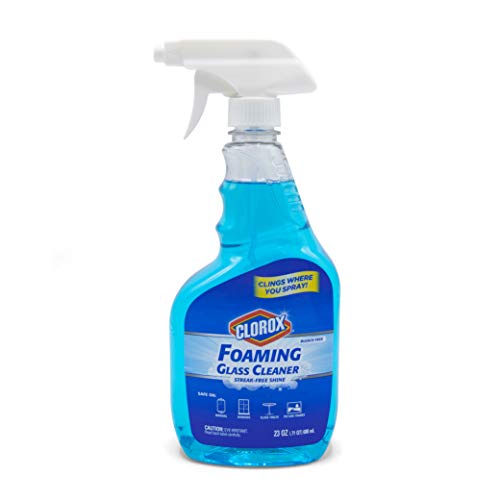 CLOROX Foaming Glass Cleaner, 23 Oz, Streak-Free & No-Drip