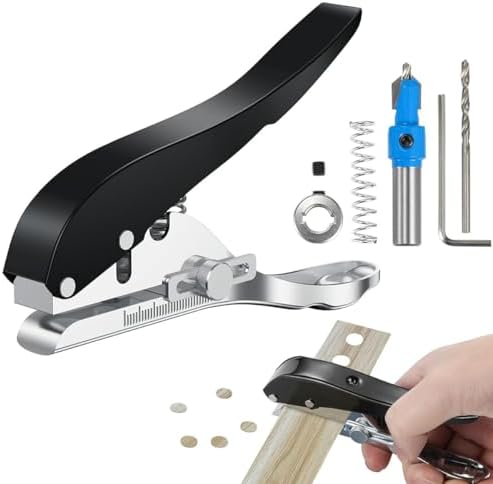 Serplex® Hole Punch 10mm Manual Tool 1.2mm Thick With Spring For Laminate