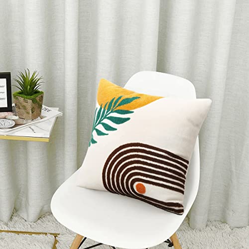 Pyonic Boho Decorative Pillow Covers 18x18 Summer Abstract Colorful Throw Pillow Covers for Couch Bed Sofa Bedroom（Only 1 Pillow Cover） — view 2