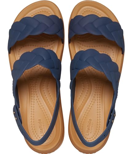 Image of Crocs Women's Brooklyn Woven Low Wedge Sandals