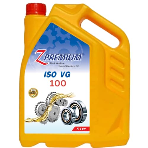 Image of ZPremium ISO VG 100 Oil -5 Litre| High Performance Industrial Lubricant | Precision Machinery Bearings & Spindles | Light Viscosity Smooth Flow | Wear Protection | Long Service Life