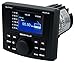 Rockville RGHR-ZA 4 Zone Marine Gauge Hole Digital Media Receiver, 72W, Bluetooth App Control, Wired Remote, IP66 Waterproof, for Boats and Marine Audio Systems