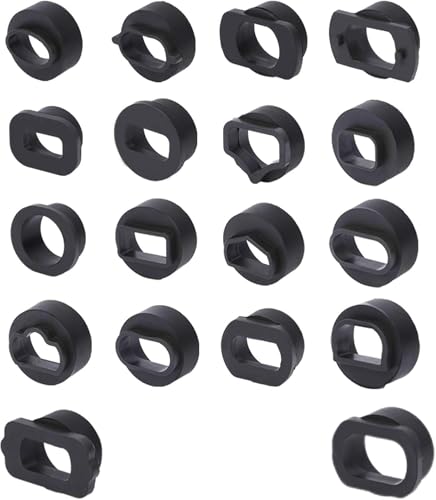 MOTOCOCHE 18 Pcs Walnut Blasting Adapter Set for HTS558, Walnut Media Sand Blaster Attachments for Automotive Intake Valve Carbon Cleaning