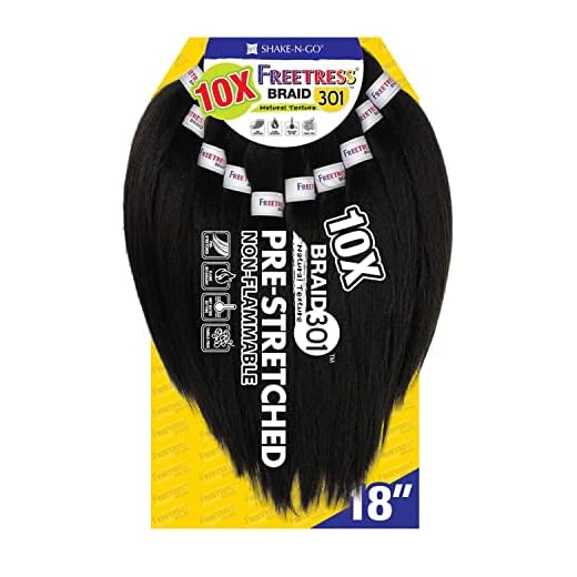 FreeTress Equal Pre-Stretched Synthetic Braids - 10X BRAID 301 18" (1)