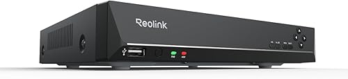 REOLINK Grabadora de video en red de 8 canales para sistema de cámara de seguridad para el hogar, solo funciona con cámara IP REOLINK PoE de