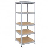Relaxdays Scaffale per carichi pesanti, grigio/marrone