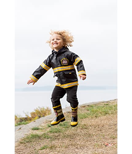 Western Chief Boys Waterproof Printed Rain Boot with Easy Pull on Handles - F.d.u.s.a, 9 M US Toddler - Thumbnail 2