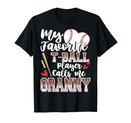 My Favorite T-Ball Player Calls Me Granny Family Matching T-Shirt