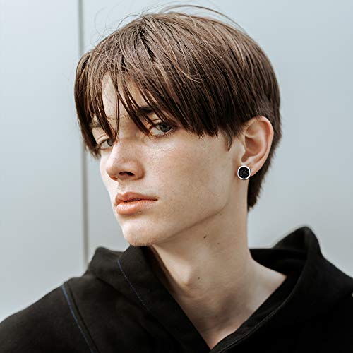 Udalyn 12 Pairs Faux Druzy Clip On Stud Earrings For Women Men Colorful Non Pierced Round Studs Earrings For Sensitive Ears Clip Earrings Set #TOP5