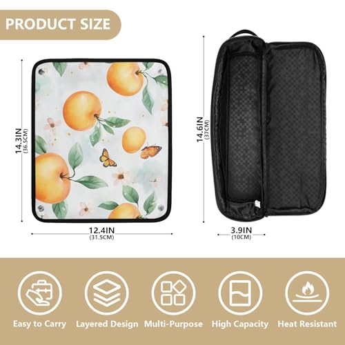 Bolsa de viaje para herramientas de cabello resistente al calor miniatura 4