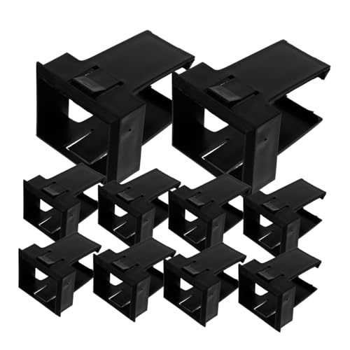 SOLUSTRE 10pcs Circuit Breaker Mounting Base 2p Plastic Concealed Air Switch Bracket for Organized Wiring