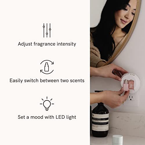 Pura Smart Fragrance Diffuser Device Set - Home Scent Diffuser With Pura Refills - 1 Fragrance Diffuser, 1 Asian Woods & Spice, 1 Lavender Fields #TOP3
