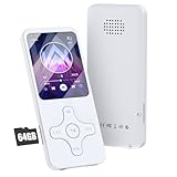 MP3プレーヤー 64GB Bluetooth5.0 音楽プレイヤー128GBまで拡張可能 MP3プレイヤー HIFI音質 内蔵スピーカー 1.8インチ画面表示 長時間再生 OTG機能 操作簡単 多機能音楽プレイヤー 録音/FMラジオ/電子ブック/ビデオ/タイマー/目覚時計機能付き 通学/通勤/スポーツ/言語学習などに適用 日本語取扱説明書付き