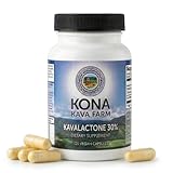 Kona Kava Farm 30% Kavalactone Kava Extract Capsules (120 Count) - Standard Concentrated Noble Kava - No-Prep, Mess-Free Formula - Vegan, Non-GMO, Travel-Friendly, Easy-to-Swallow Supplements.