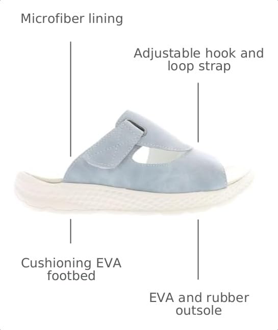 Image of Propet Womens Travelactiv Sedona Slide Casual Sandals Casual - Orange