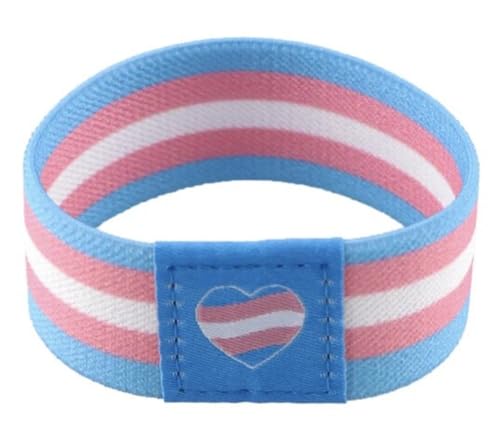 Pinstant Pulsera elástica reversible de 7.1 pulgadas con bandera de los...