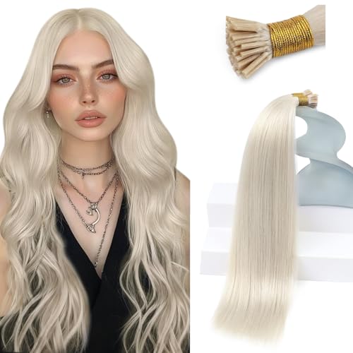 Sunny Hair Itip Hair Extensions Platinum Blonde 18in