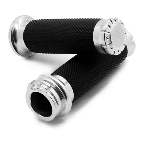 Puños de manillar anti vibración CNC de 25 mm para solucionar el deslizamiento en motos Harley
