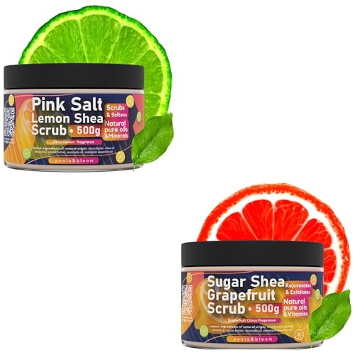 Gommages exfoliants Poola & Bloom peau douce éclatante corps