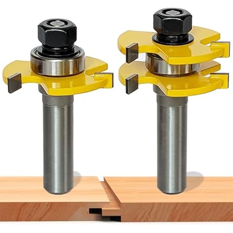 yqlbgprj Tongue and Groove Router Bit Set Cover