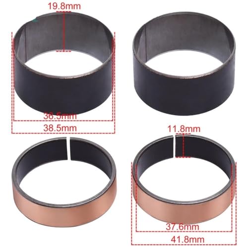 Bagues et roulements de roue avant 38mm à billes acier pour RG500