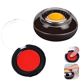 2 Packs Quick Drying Thumbprint Pad Fingerprint Red Ink Pad for Identification Notarization and Grip Paper Bills Document Counting Collating Sorting Task (Black)