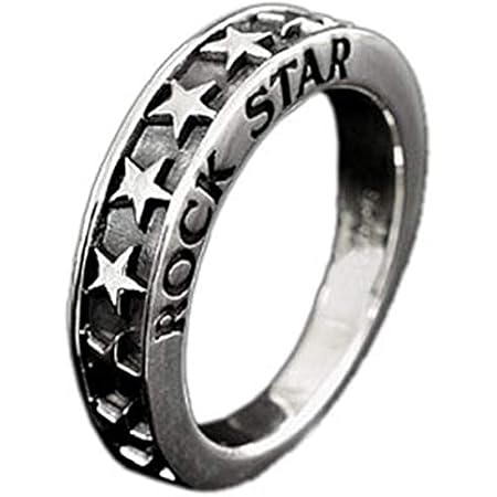 Amazon R0597 21 ブランド名 2pieces シルバーアクセサリー シルバーリング 指輪 メンズ リング 星 スター Rock ロック 21号 リング 通販