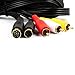 jujinglobal 6FT S-Video AV Cable Gold Plating Plug Audio Video SAV RCA Cord for Sega Saturn SS (10pins Plug)