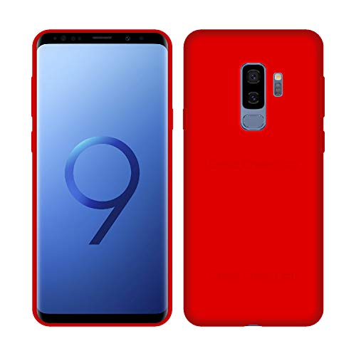 Image of Case Creation Luxurious OG Series for Samsung S9+ Case Cover,Anti-Dirty Slim Case Frosted Matte Cute Candy TPU Raised Bezel (Splash of Color) Back Cover for Samsung Galaxy S9+ -Wine Red