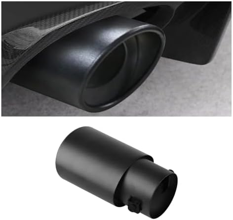 WEmak Universal Stainless Steel Exhaust Tip - 2.5" To 3.3" Inlet, Chrome Silver, A Style