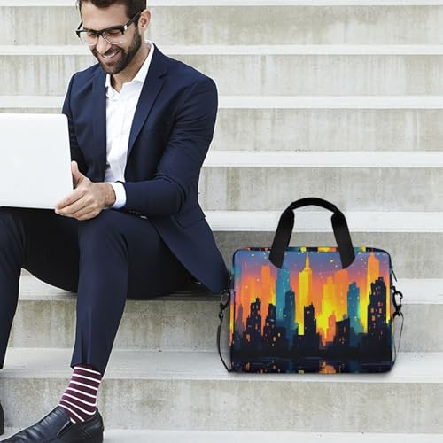 Maletín de hombro para laptop con múltiples bolsillos miniatura 3