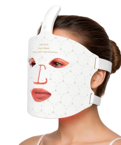 Red Light Therapy Mask for Face - LED Wrinkle & Acne Skin Care Device