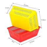 FGXY 14pcs Aufbewahrungskörbe aus Kunststoff, bunte Aufbewahrungsablagen, Schreibwaren Aufbewahrungskorb, Plastik Kleine Aufbewahrungskörbe für Schränke, Küchen Desktops, und Büros