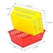 FGXY 14pcs Aufbewahrungskörbe aus Kunststoff, bunte Aufbewahrungsablagen, Schreibwaren Aufbewahrungskorb, Plastik Kleine Aufbewahrungskörbe für Schränke, Küchen Desktops, und Büros