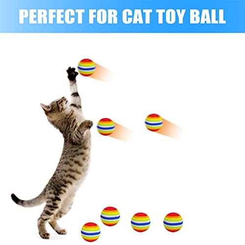 48 Pieces Popper Refill Balls, Rainbow Refill Bullet Balls, 1.1 Inch Foam Bullet Ball Soft Foam Balls Foam Replacement Balls for Popper Refills