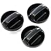 Set of 3 - Compatible with Toyota Tundra Truck 2000-2006 Control Knobs Dials Heater AC or Fan Replacement Full Air Conditioner