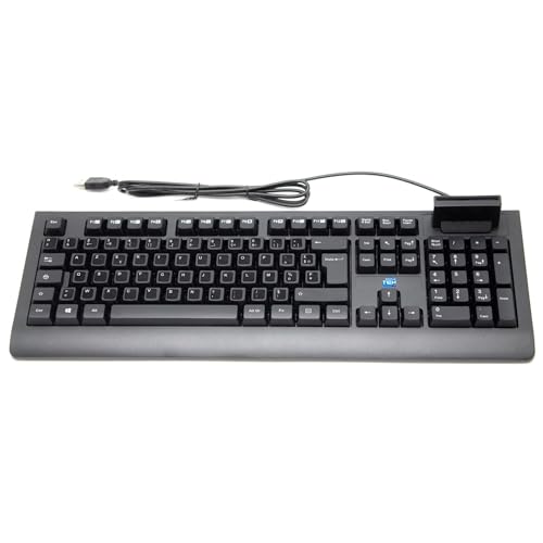 Clavier avec lecteur carte sanitaire intégré AZERTY FR