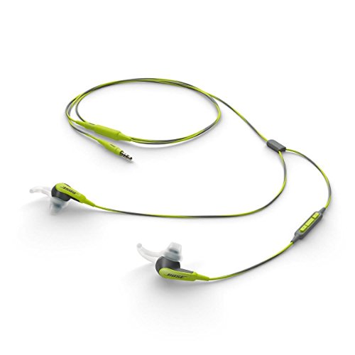 Bose 64388 SoundSport In-Ear Kopfhörer inkl.Stay-Hear (Größe S, M, L, 3-Paar), Reebok Armband, Verlängerung-Kabel grün