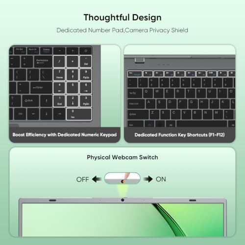 Image of VIGSENUP15.6 Full HD Laptop,16GB RAM,256GB SSD,6500Y Processor,Work,Office