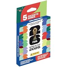 2026 Panini FIFA World Cup Sticker EcoBlister 5 Official Sticker Packs Includes Amazon Parallel Inserts Licensed Tournament Collection