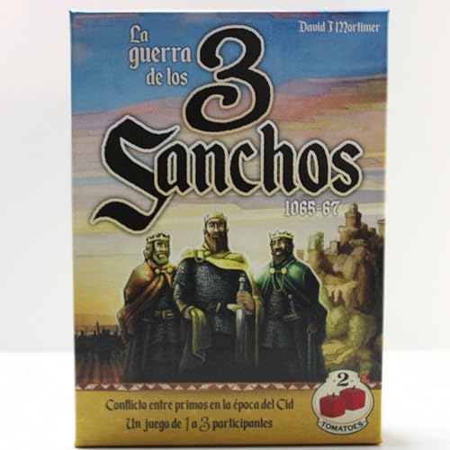 2Tomatoes Games | A guerra dos 3 Sanchos | jogo de mesa com tabuleiro | experiência de jogo immersiva | Estratégia de conquista e defesa | 1-3 jogadores | francês | Tema: Belico e histórico